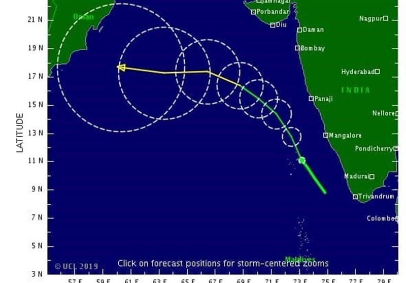 آخرین شرایط طوفان KYARR؛ طوفان MAHA سواحل شمالی دریای عمان را در بر می گیرد