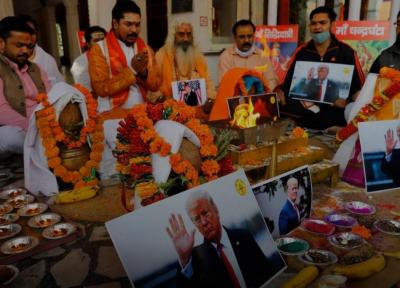 مراسم دعا برای پیروزی ترامپ در هند (