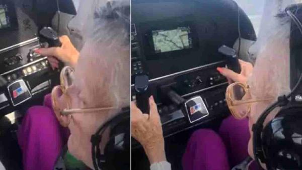 مهارت خلبان زن 84 ساله با وجود بیماری پارکینسون