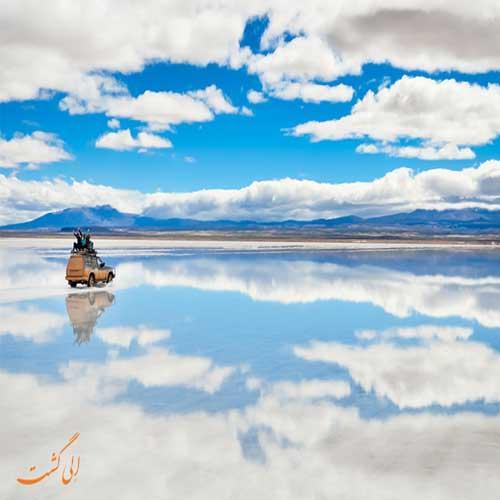 سالار د یونی در بولیوی، بزرگ ترین صحرای نمک جهان