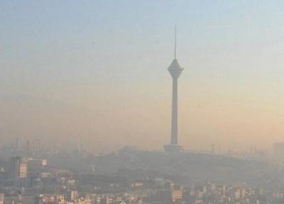 افزایش آلودگی هوای تهران طی امروز
